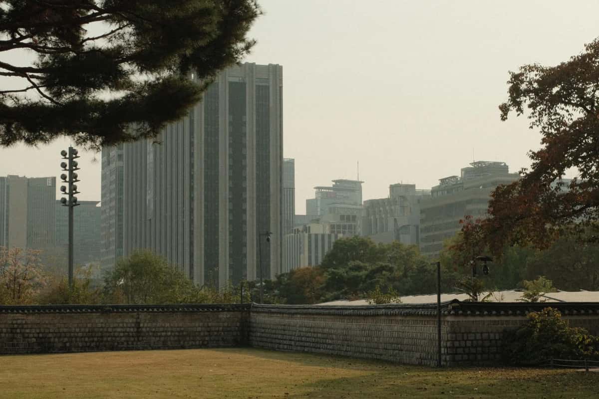 Immeubles du centre de Séoul, en Corée du Sud